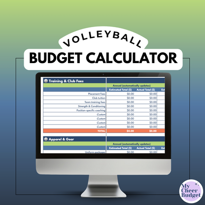My Sports Budget - Google Sheets Calculator