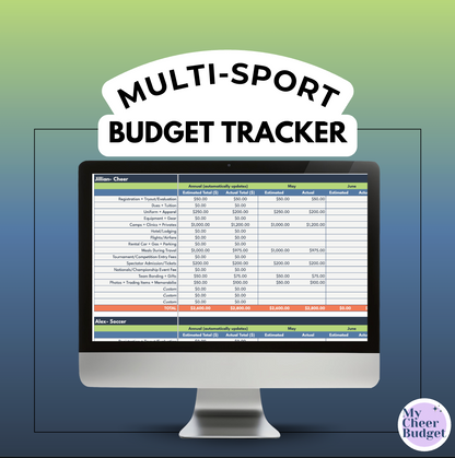 My Sports Budget - Google Sheets Calculator